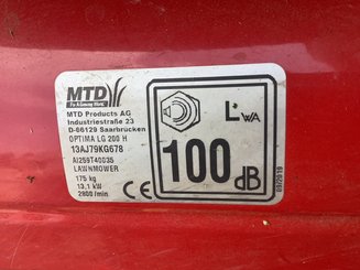 Tondeuse autoportée MTD OPTIMA LG 200 H - 2