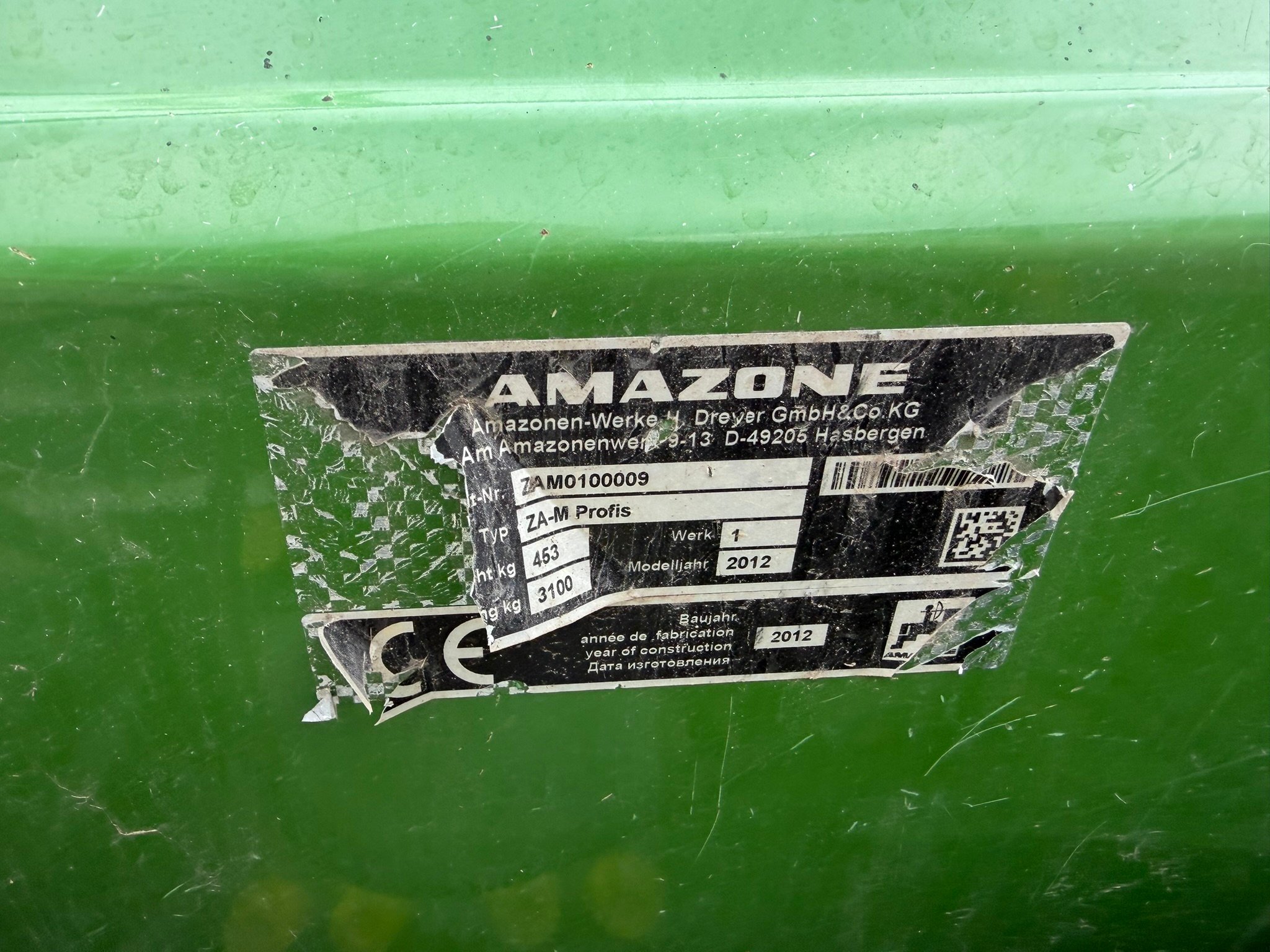 Distributeur d'engrais Amazone DISTRIBUTEUR