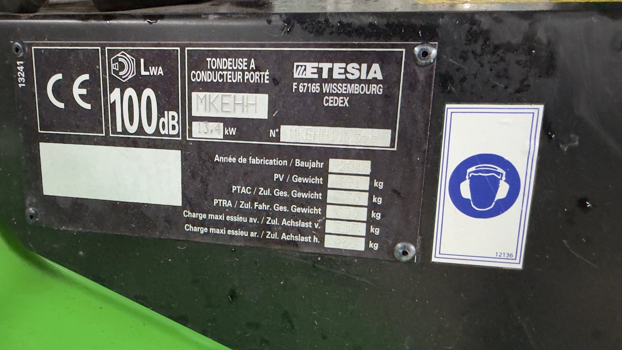 Tondeuse autoportée Etesia HYDRO 100 MKEHH